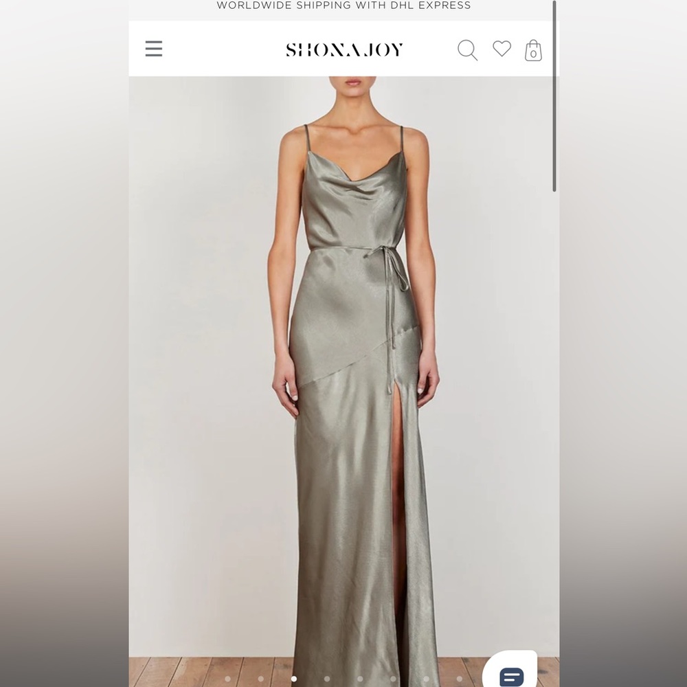 Shona joy LA LUNE BIAS COWL MAXI DRESS